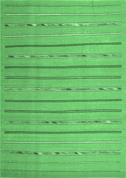 Abstract Emerald Green Contemporary Rug, con2631emgrn