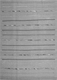 Abstract Gray Contemporary Rug, con2631gry