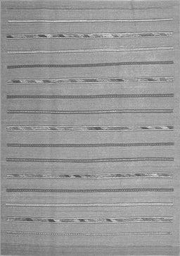 Abstract Gray Contemporary Rug, con2631gry