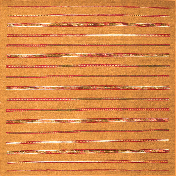 Serging Thickness of Abstract Orange Contemporary Rug, con2631org