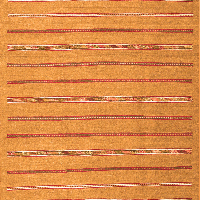 Abstract Orange Contemporary Rug, con2631org