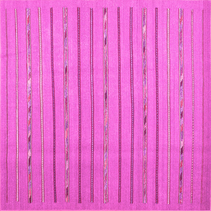 Square Abstract Pink Contemporary Rug, con2631pnk