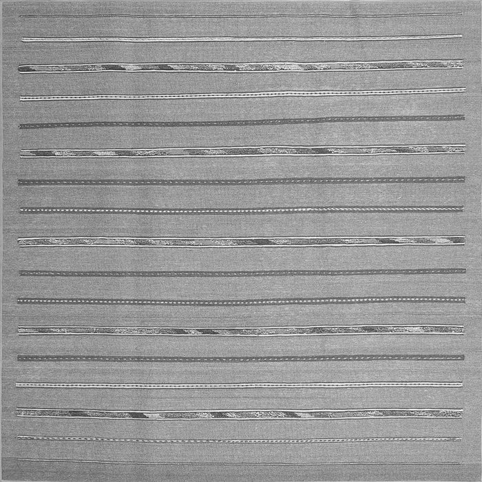 Serging Thickness of Abstract Gray Contemporary Rug, con2631gry