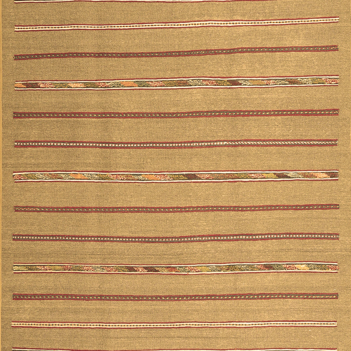 Machine Washable Abstract Brown Contemporary Rug, wshcon2631brn