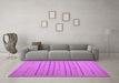 Machine Washable Abstract Purple Contemporary Area Rugs in a Living Room, wshcon2631pur