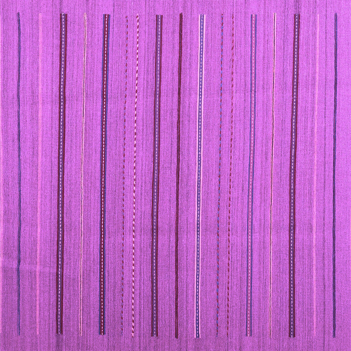 Square Abstract Purple Contemporary Rug, con2632pur