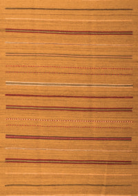 Abstract Orange Contemporary Rug, con2632org