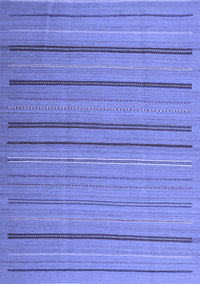 Abstract Blue Contemporary Rug, con2632blu