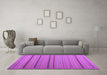 Machine Washable Abstract Purple Contemporary Area Rugs in a Living Room, wshcon2632pur