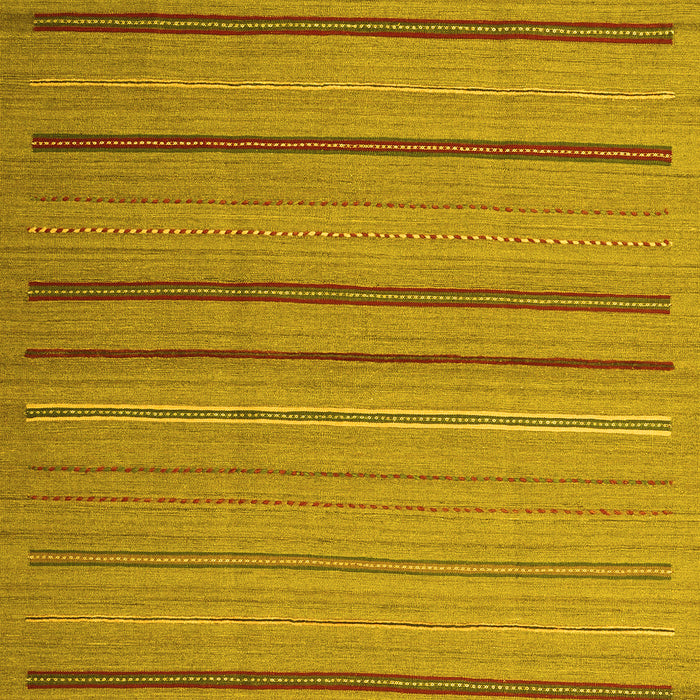 Abstract Yellow Contemporary Rug, con2632yw
