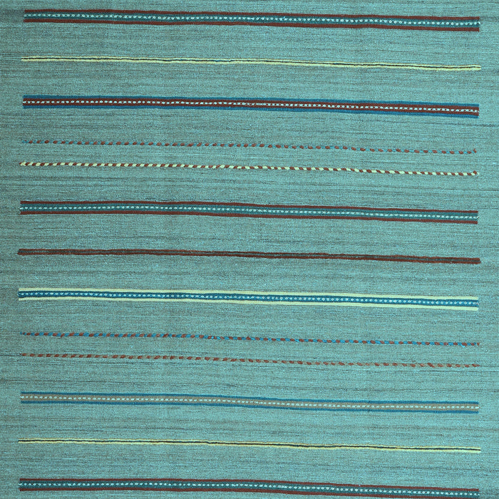 Abstract Light Blue Contemporary Rug, con2632lblu