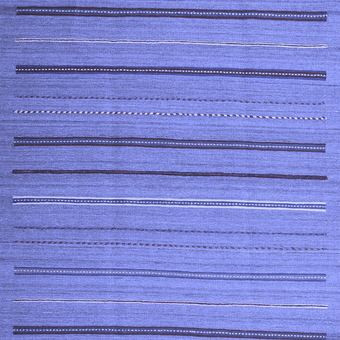 Abstract Blue Contemporary Rug, con2632blu