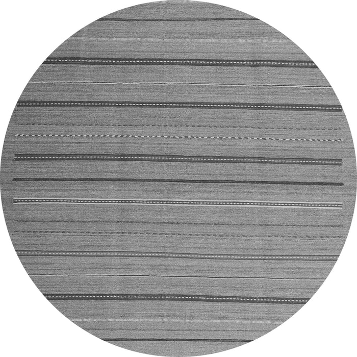 Square Abstract Gray Contemporary Rug, con2632gry