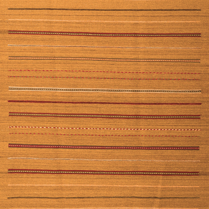 Serging Thickness of Abstract Orange Contemporary Rug, con2632org