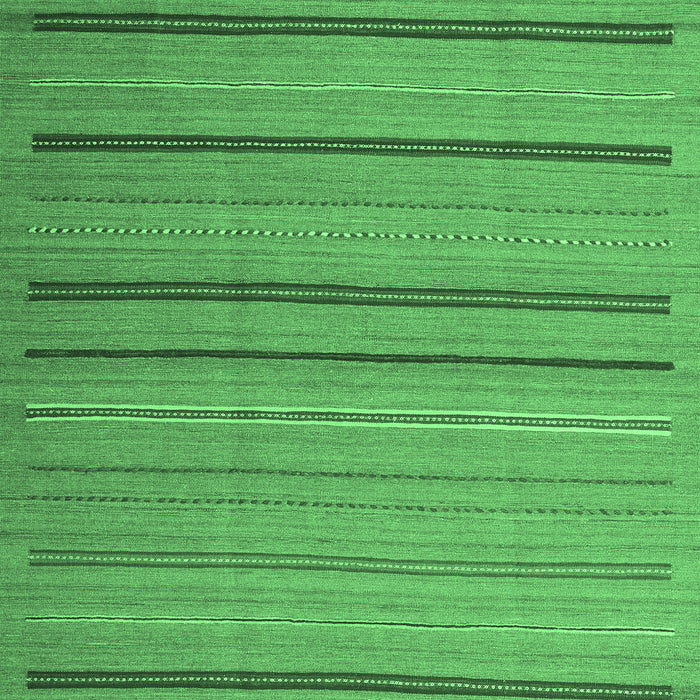 Machine Washable Abstract Emerald Green Contemporary Area Rugs, wshcon2632emgrn