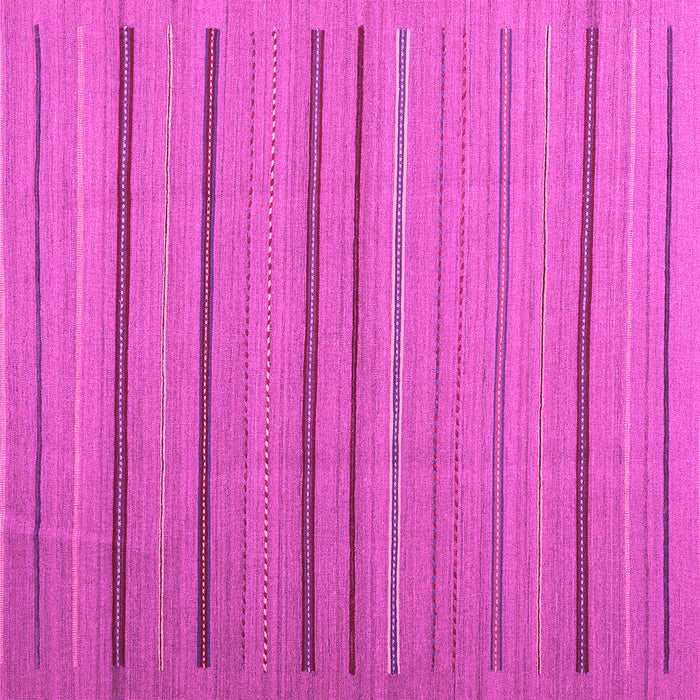 Square Machine Washable Abstract Pink Contemporary Rug, wshcon2632pnk