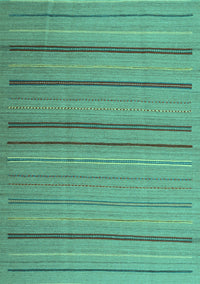 Abstract Turquoise Contemporary Rug, con2632turq