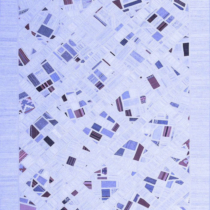 Solid Blue Modern Rug, con2633blu