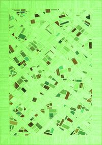 Solid Green Modern Rug, con2633grn