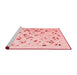 Modern Red Washable Rugs