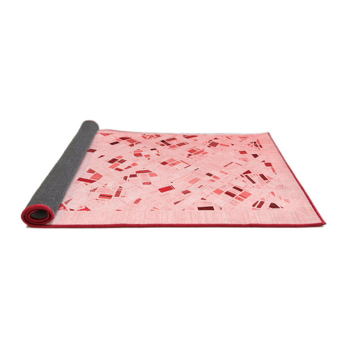 Solid Red Modern Area Rugs