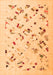 Solid Orange Modern Rug, con2633org