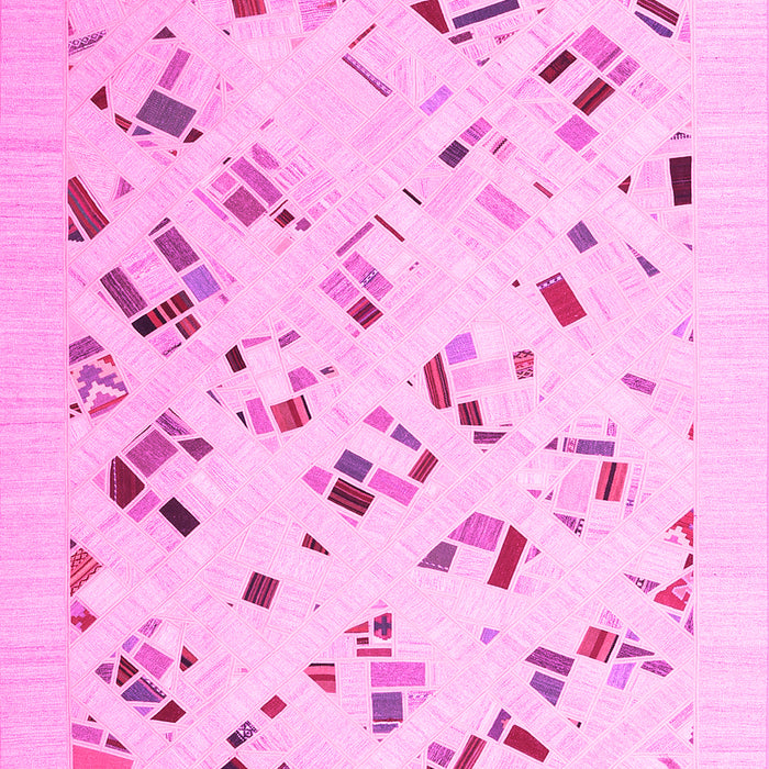 Solid Pink Modern Rug, con2633pnk