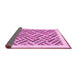 Sideview of Solid Pink Modern Rug, con2634pnk