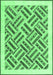 Solid Emerald Green Modern Rug, con2634emgrn