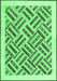 Machine Washable Solid Emerald Green Modern Area Rugs, wshcon2634emgrn