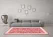 Modern Red Washable Rugs