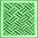 Square Solid Emerald Green Modern Rug, con2634emgrn