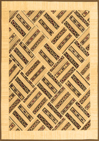 Solid Brown Modern Rug, con2634brn