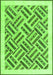 Solid Green Modern Rug, con2634grn