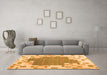 Machine Washable Abstract Orange Contemporary Area Rugs in a Living Room, wshcon2635org