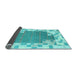 Sideview of Abstract Light Blue Contemporary Rug, con2635lblu