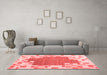 Contemporary Red Washable Rugs