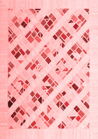 Solid Red Modern Rug, con2636red