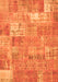 Patchwork Orange Transitional Rug, con2637org