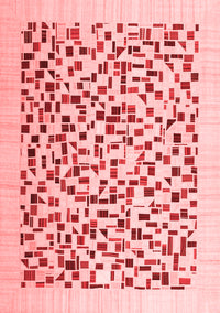 Solid Red Modern Rug, con2638red