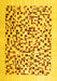 Solid Yellow Modern Rug, con2638yw