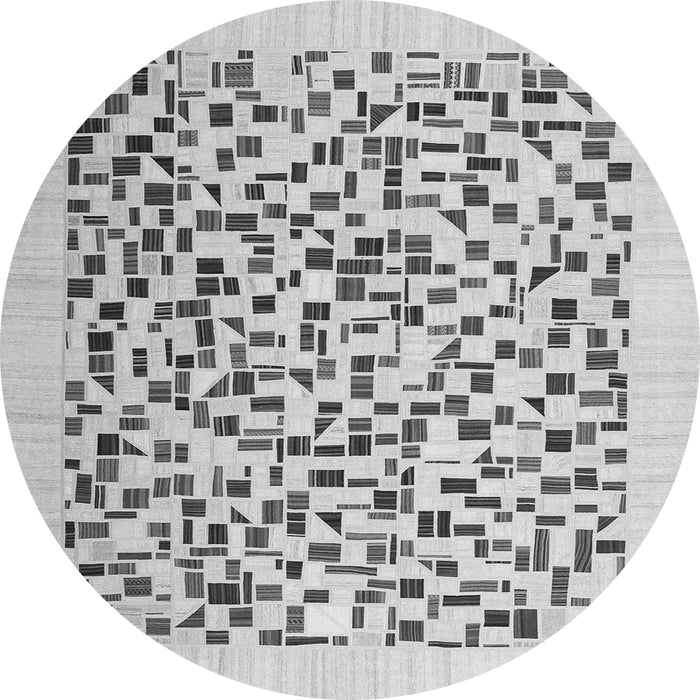 Square Solid Gray Modern Rug, con2638gry