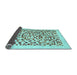 Sideview of Solid Light Blue Modern Rug, con2638lblu