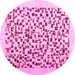 Round Solid Pink Modern Rug, con2638pnk