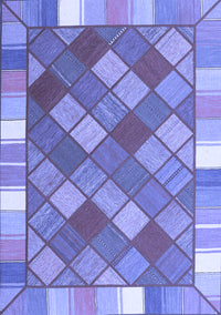 Southwestern Blue Country Rug, con2639blu