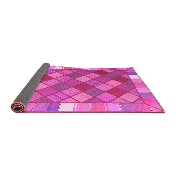 Sideview of Southwestern Pink Country Rug, con2639pnk