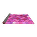 Sideview of Southwestern Pink Country Rug, con2639pnk
