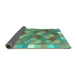Sideview of Southwestern Turquoise Country Rug, con2639turq