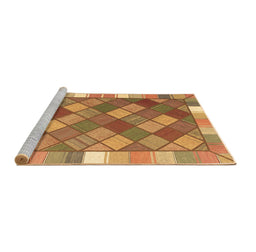 Sideview of Machine Washable Southwestern Brown Country Rug, wshcon2639brn