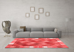 Country Red Washable Rugs